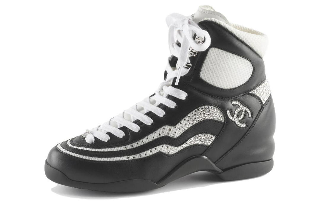 Chanel Chanel Cushioning Wear Resistant High Top Casual Shoes Women's