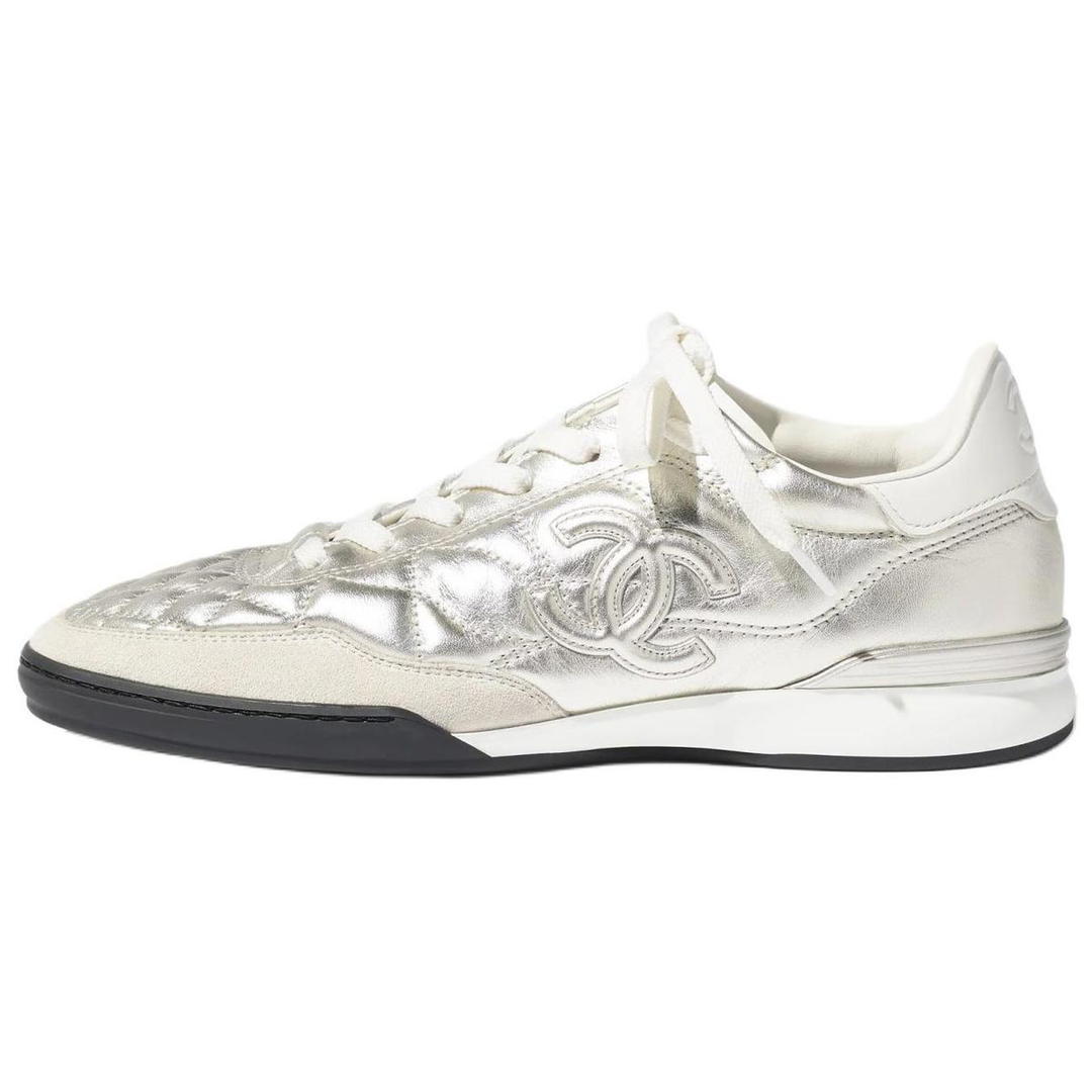 Chanel Chanel 25S Low Top Casual Shoes Women's Silver