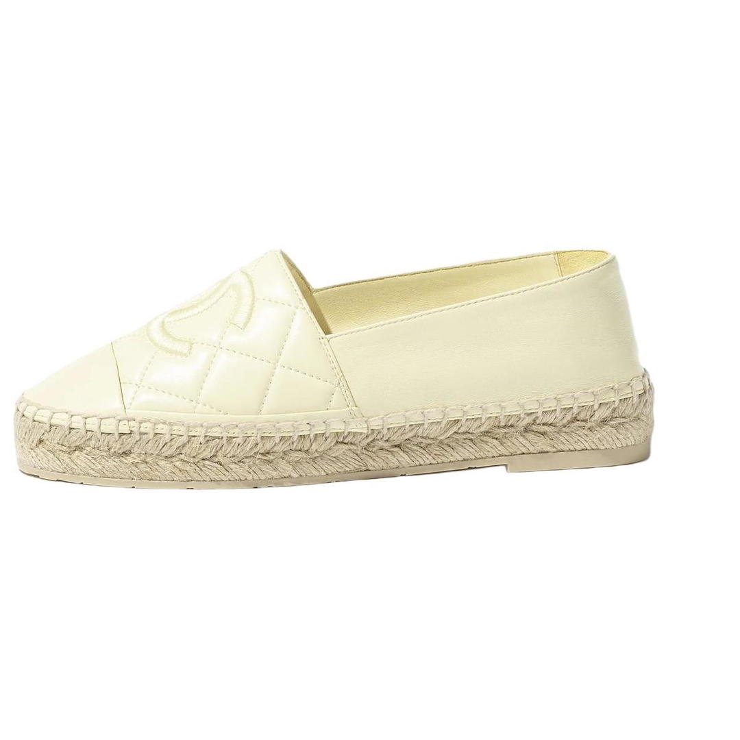 Chanel Chanel Espadrilles Women's Light Yellow