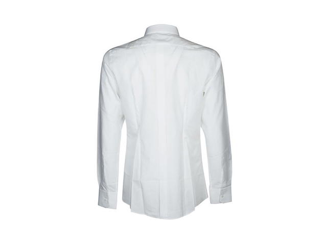 Dolce & Gabbana Dolce Gabbana Jacquard Logo Tailored Shirtwhite Cotton - view 2