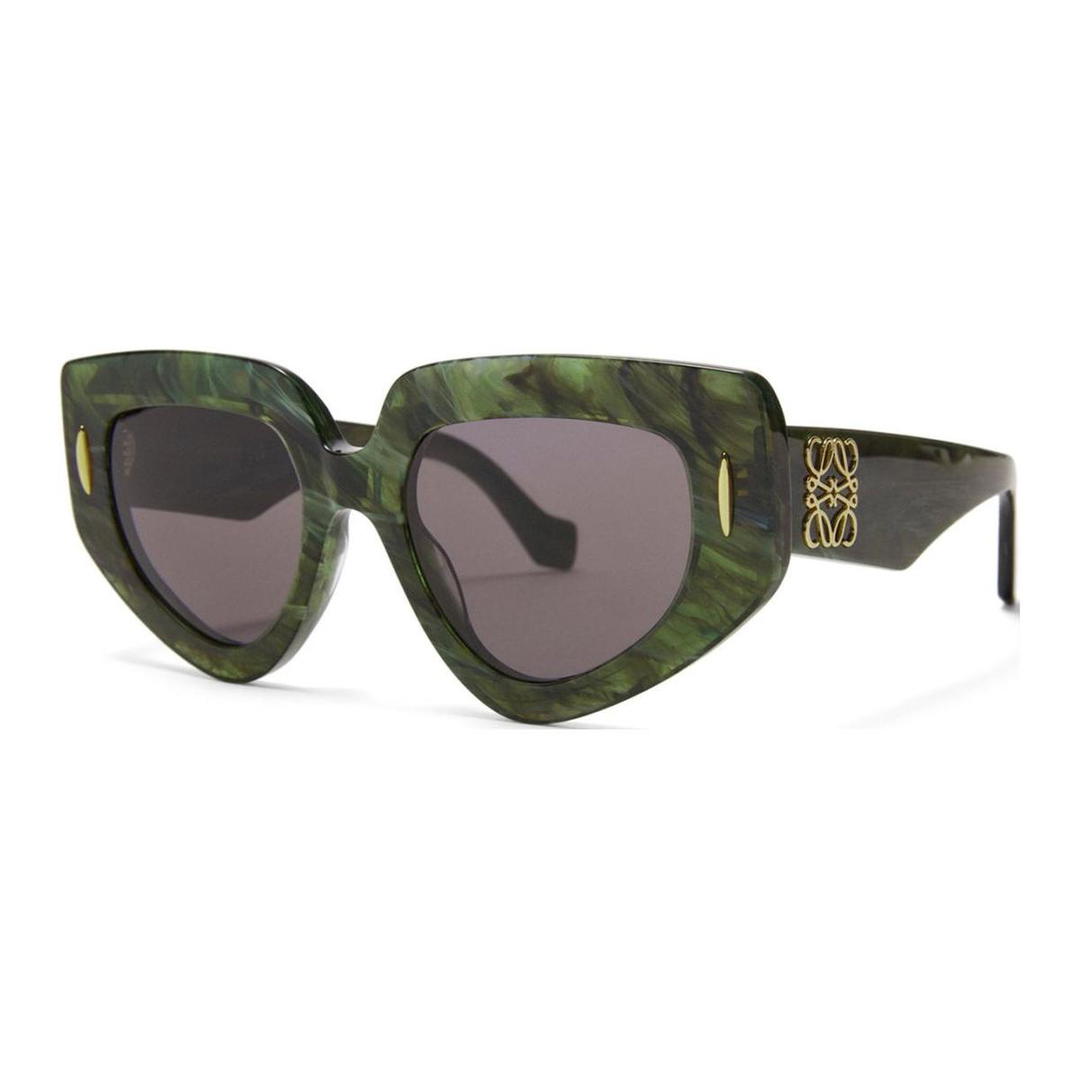 Loewe Loewe Acetate Irregular Shape Sunglasses Unisex Green