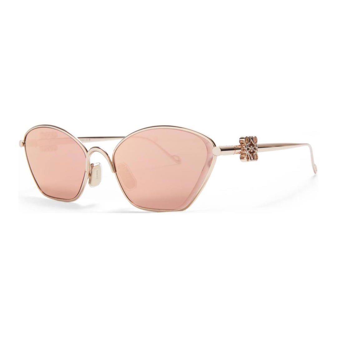 Loewe Loewe Metal Irregular Shape Sunglasses Women's Gold
