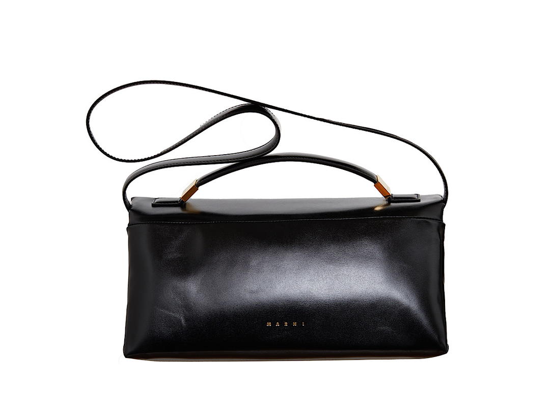 Marni Marni Borsa A Mano In Pelleblack Leather