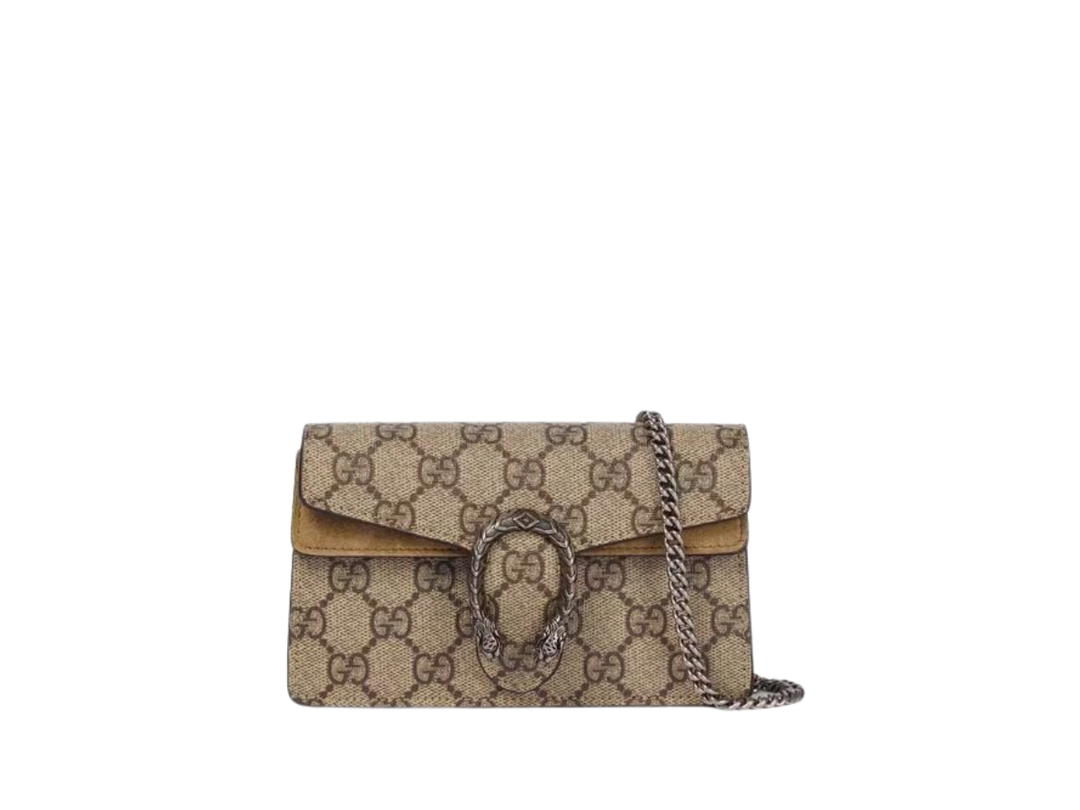 Gucci Gucci Dionysus Gg Supreme Mini Crossbody Bag Beige