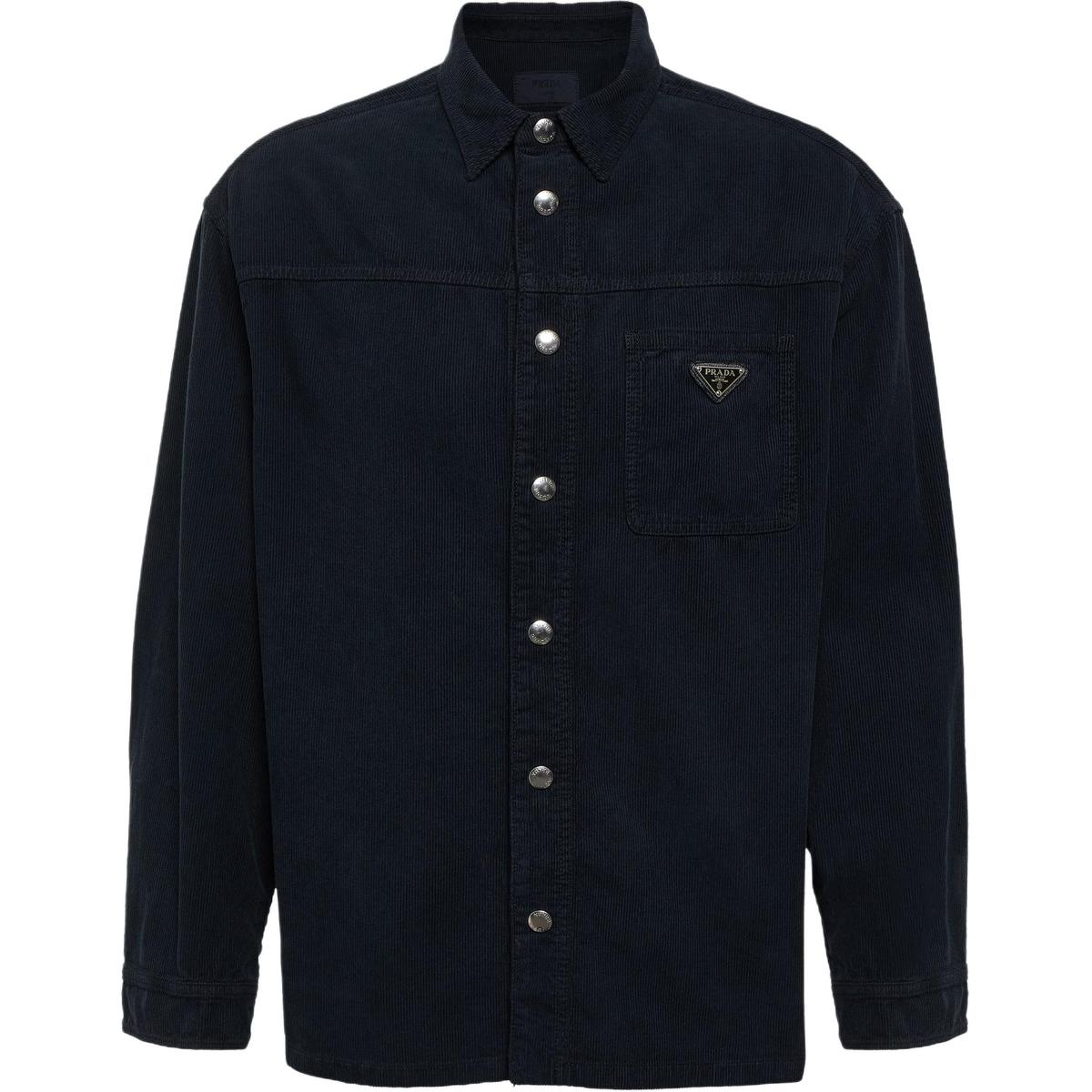 Prada Prada Shirts Men Blue