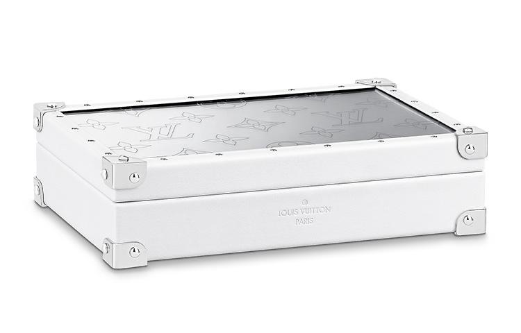 Louis Vuitton Louis Vuitton Leather Jewelry Box Hard Case Women's Silver