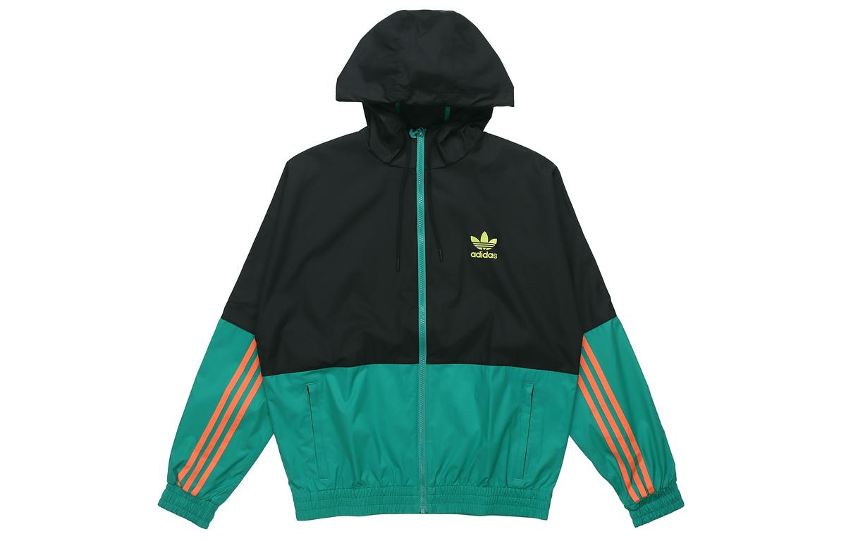 adidas Adidas Originals Jackets Men Black, Green & Multicolor