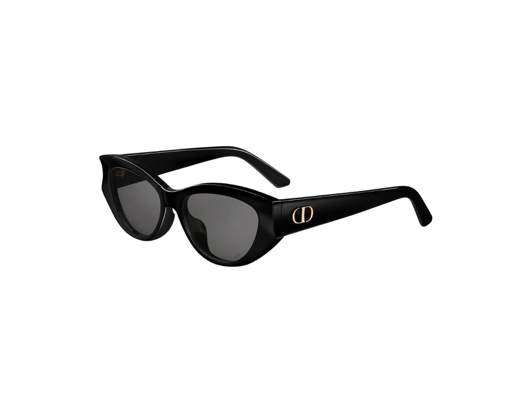 Dior Dior Glow B1F In Black Butterfly Acetate Frame With Gray Lenses