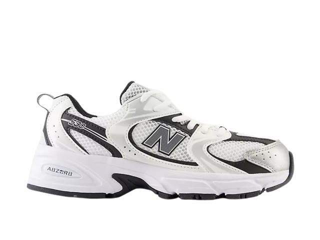 New Balance New Balance 530 Big Kid White Black - view 1