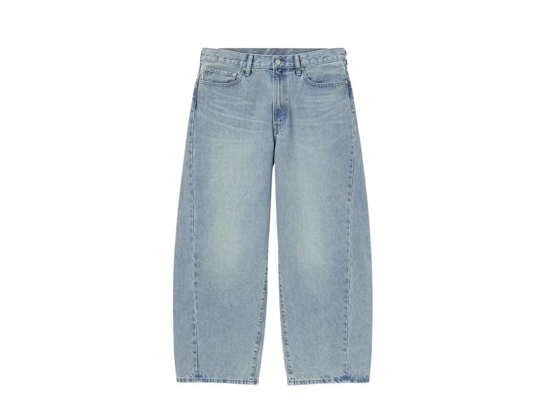 GU GU Barrel Leg Jeans Blue