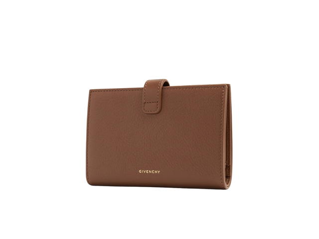 Givenchy Givenchy 4G Wallet In Brown Calf Leather With Gold-Finish Metal Brown - view 2