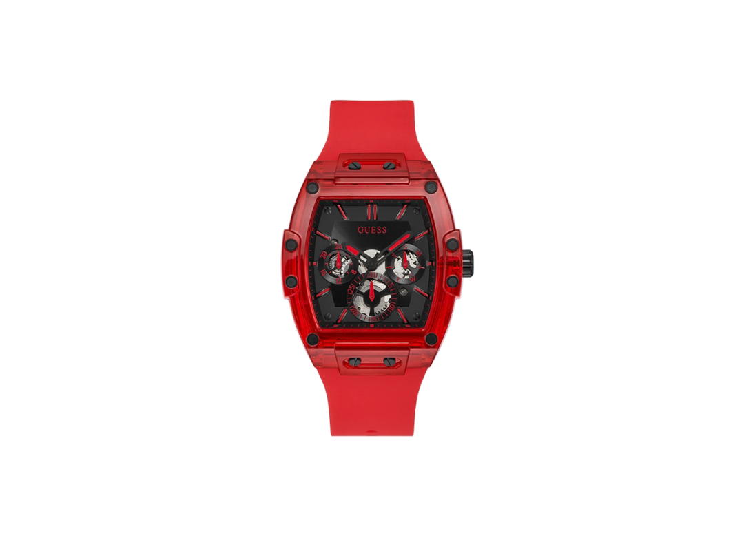 Guess Guess Red Multi-Function Watch