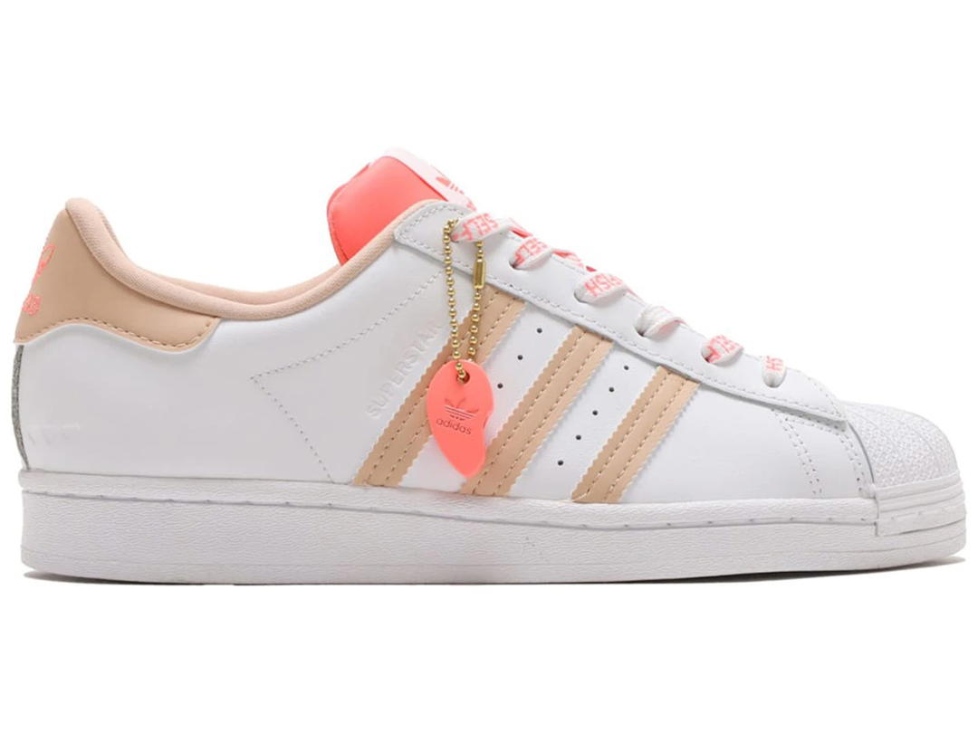 adidas adidas Superstar Cloud White Halo Blush Acid Red (Women's)