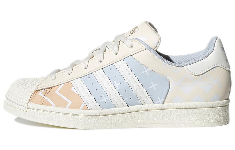 adidas Adidas Originals Superstar Comfortable Wear Resistant Sneakers Creamy 'Cream Light Bluegray' Women's