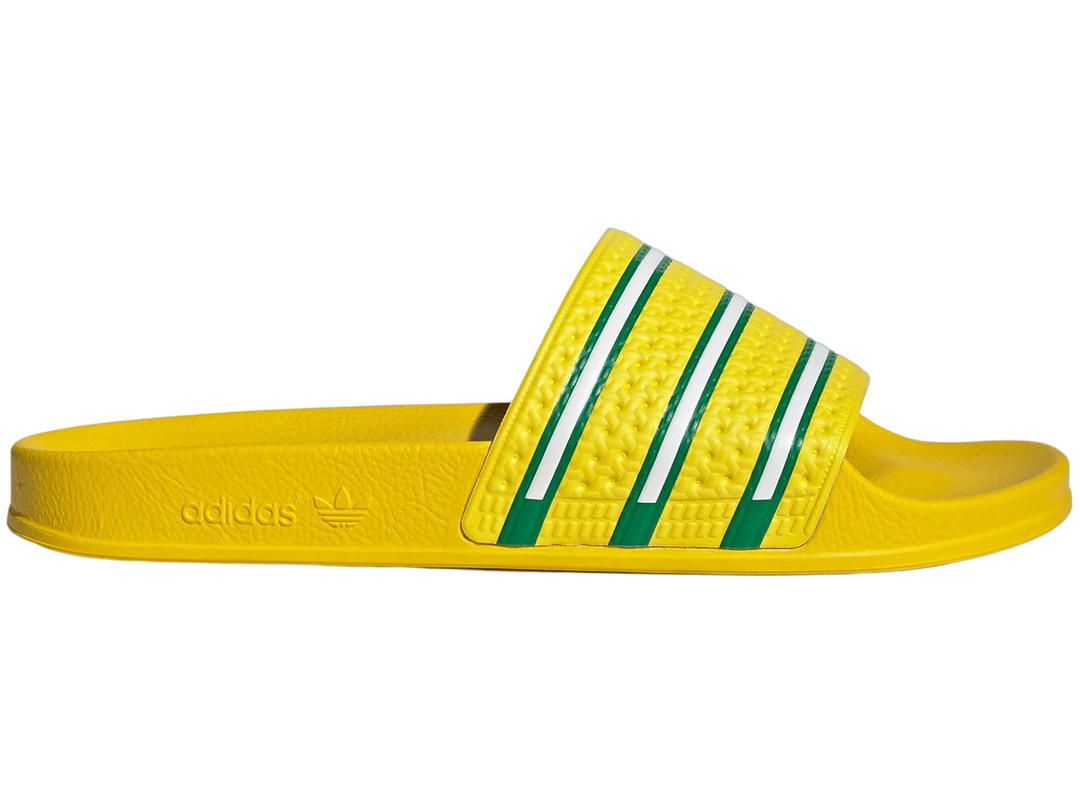 adidas adidas Adilette Slides Team Yellow Green Off White