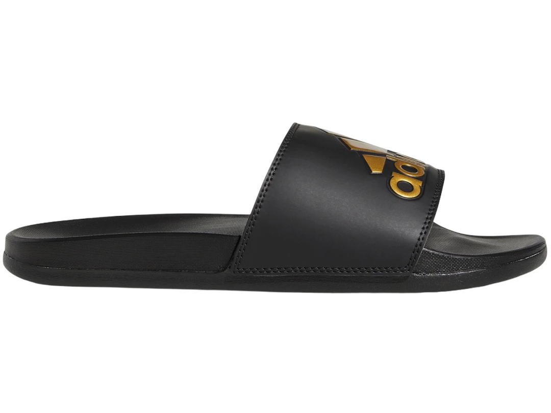 adidas adidas Adilette Comfort Slides Core Black Gold Metallic