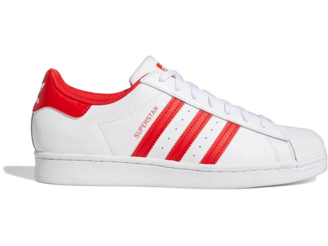adidas adidas Superstar Cloud White Vivid Red