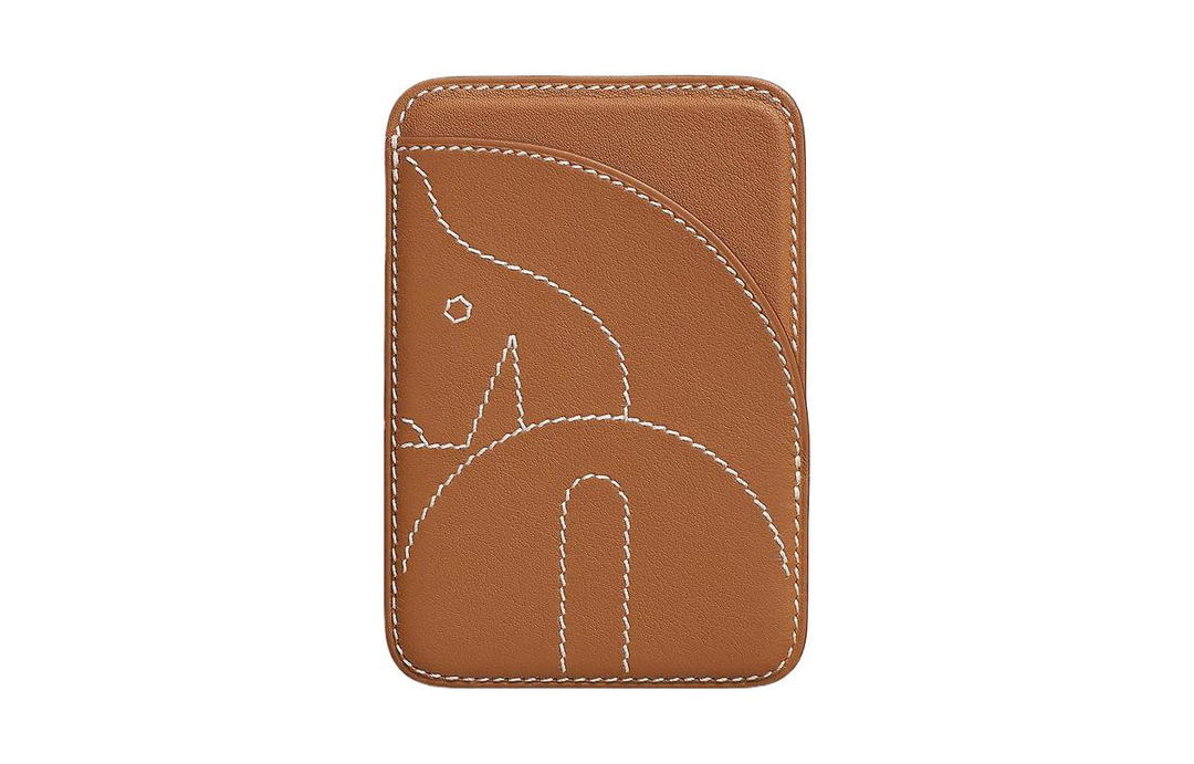 Hermes Hermes Magsafe Swift Leather Card Holder Men's Brown