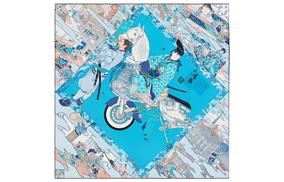 Hermes Hermes Silk Scarves Women's Blue