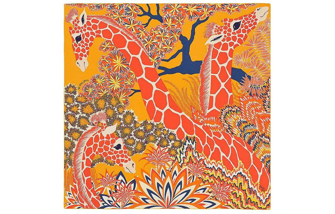 Hermes Hermes Silk Scarves Women's Orange