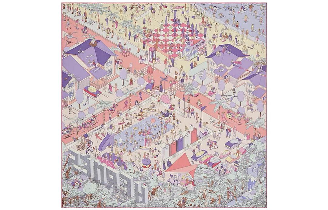 Hermes Hermes Silk Scarves Women's Purple
