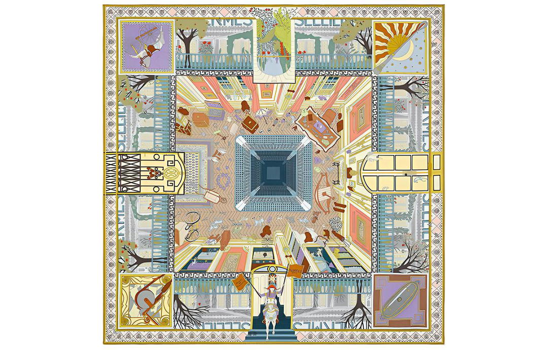 Hermes Hermes Silk Scarf Women's Multicolor