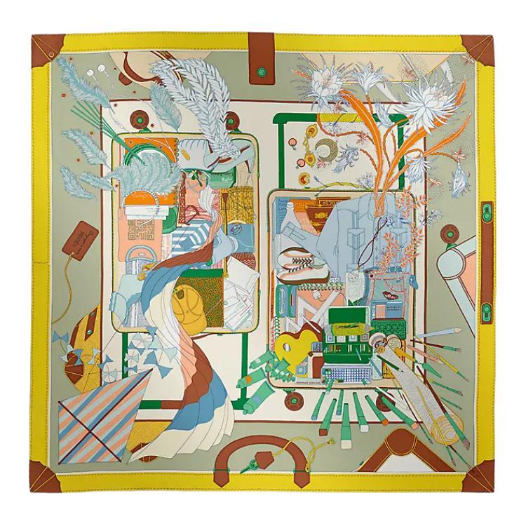Hermes Hermes Silk Scarves Women's Yellow
