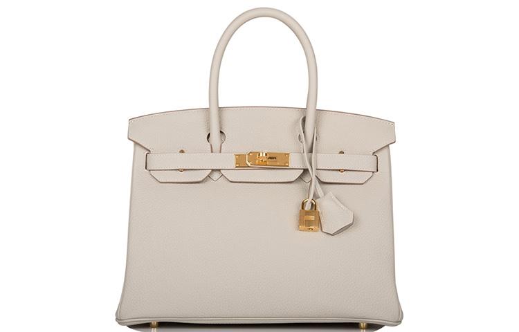 Hermes Hermes Birkin Togo Calfskin Birkin Bag Handbag Women's 80 Gris Perle Pearl Gray
