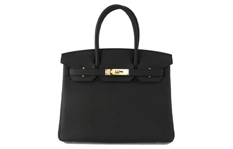 Hermes Hermes Birkin Togo Calfskin Birkin Bag Handbags Women's Noir Black