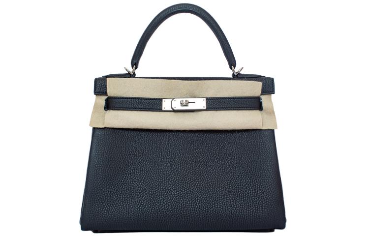 Hermes Hermes Kelly Togo Calfskin Kelly Bag Handbags Women's Noir Black