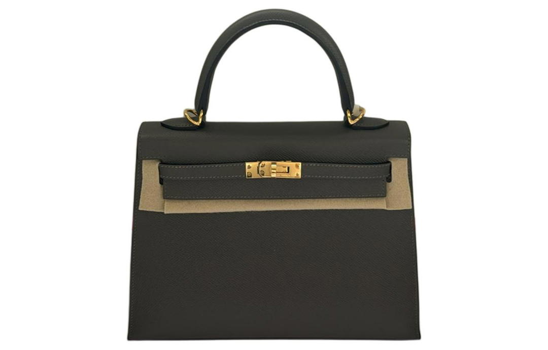 Hermes Hermes Kelly Epsom Leather Kelly Bag Handbags Unisex Cumulus Gray