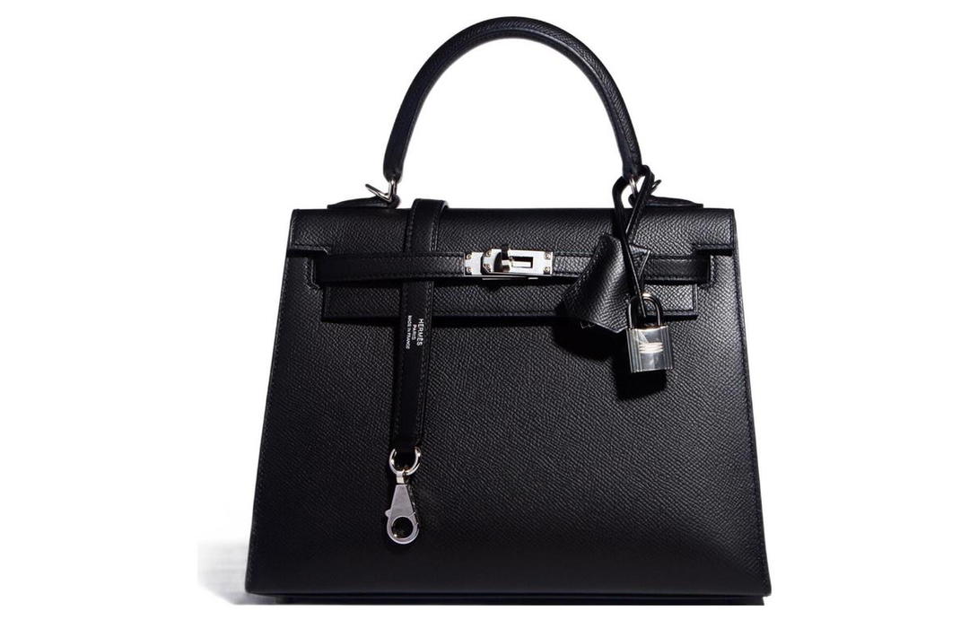 Hermes Hermes Kelly Epsom Leather Kelly Bag Handbag Women's Black