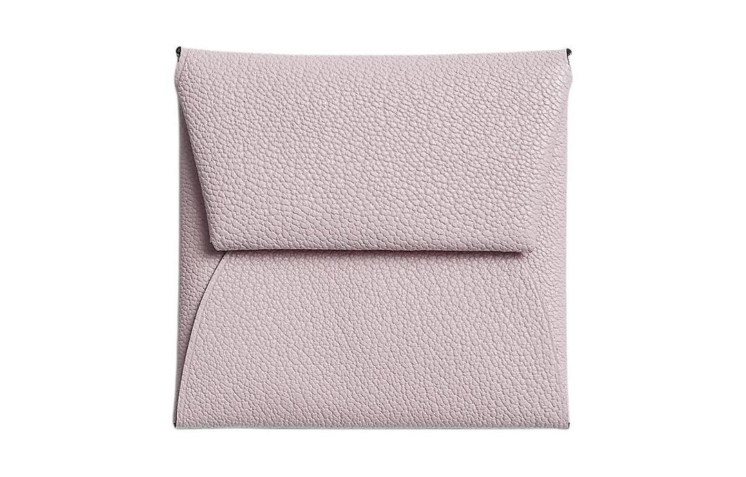 Hermes Hermes Bastia Mysore Goat Skin Wallet Women's 09 Mauve Pale Light Purple