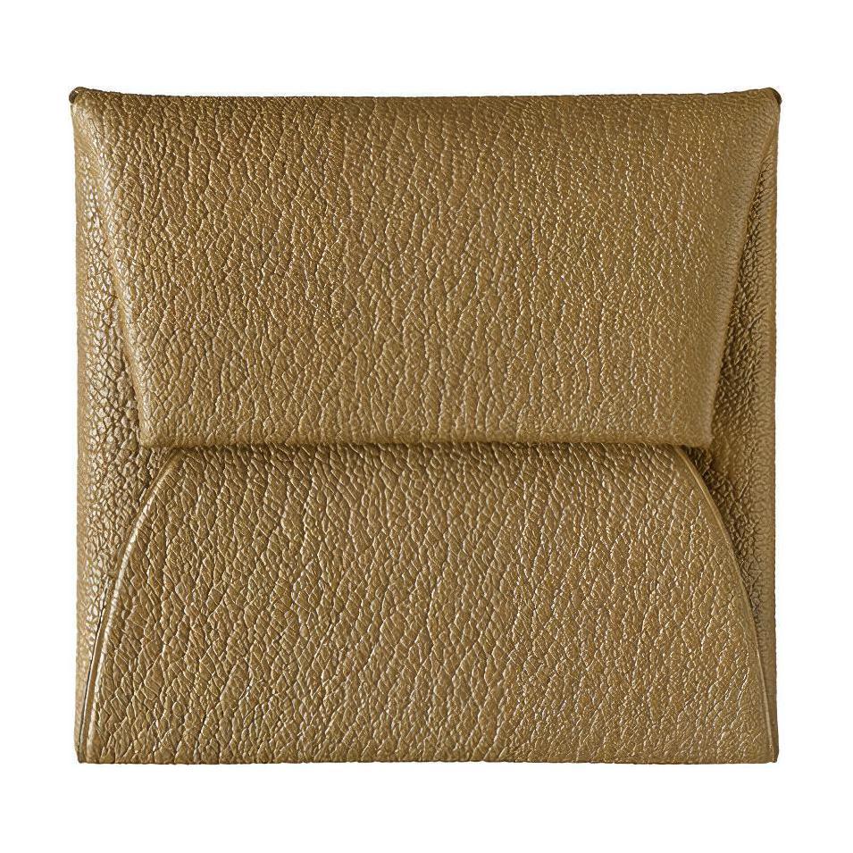 Hermes Hermes Bastia Mysore Goat Skin Card Holders Coin Purses Wallets Women's 18 Etoupe Elephant Gray