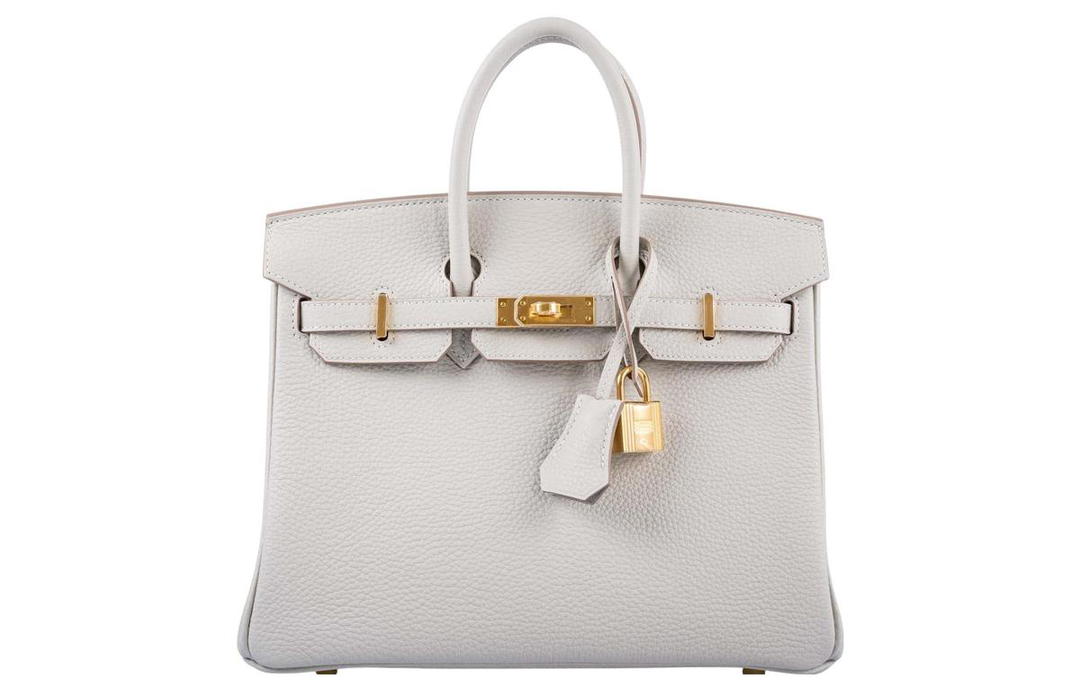 Hermes Hermes Birkin Togo Calfskin Cow Leather Birkin Bag Handbag Regular Women's 80 Gris Perle Pearl Gray