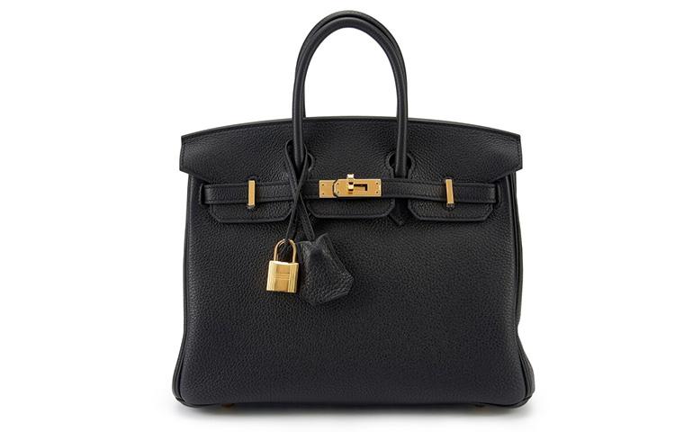 Hermes Hermes Birkin Togo Calfskin Birkin Bag Handbags Regular Women's Noir Black