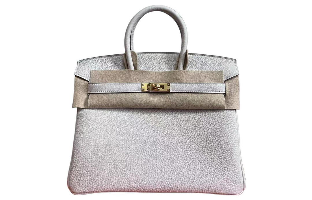 Hermes Hermes Birkin Togo Calfskin Birkin Bag Handbags Women's M4 Gris Pale Cream Gray