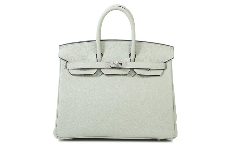 Hermes Hermes Birkin Togo Calfskin And Cow Leather Combo Birkin Bag Handbags Women's 0W Snow Gray Ice Crystal Gray