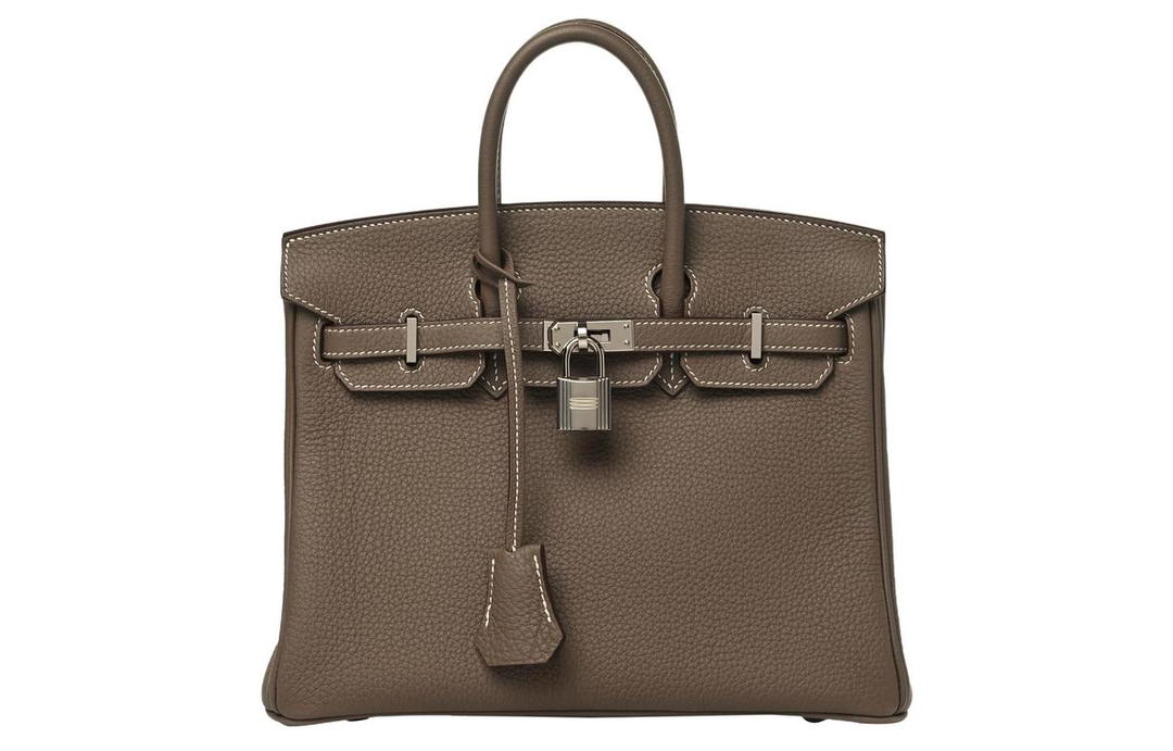 Hermes Hermes Birkin Togo Calfskin Birkin Bag Handbags Regular Women's 18 Etoupe Elephant Gray