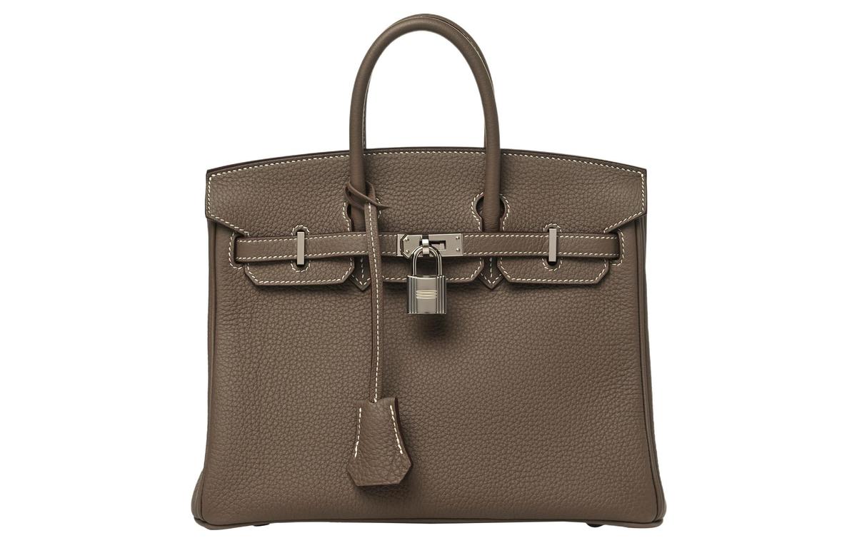 Hermes Hermes Birkin Togo Calfskin Birkin Bag Handbags Regular Women's 18 Etoupe Elephant Gray