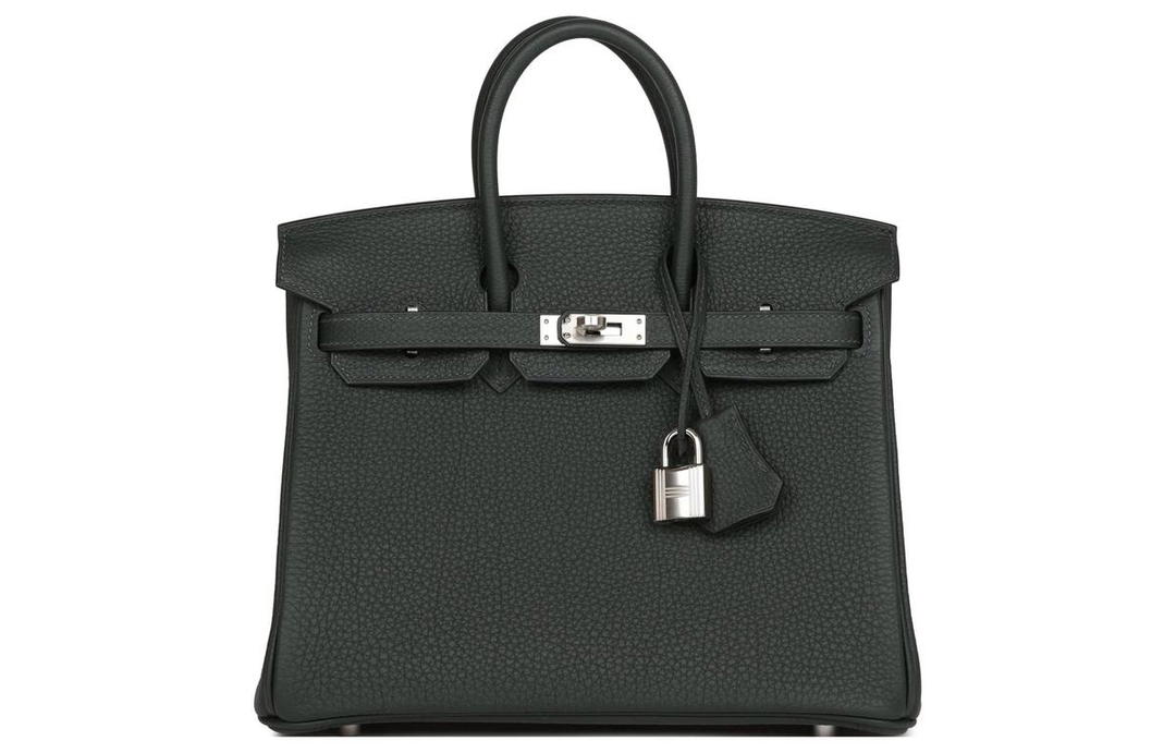 Hermes Hermes Birkin Togo Calfskin Birkin Bag Handbags Unisex 67 Vert Fonce Dark Green