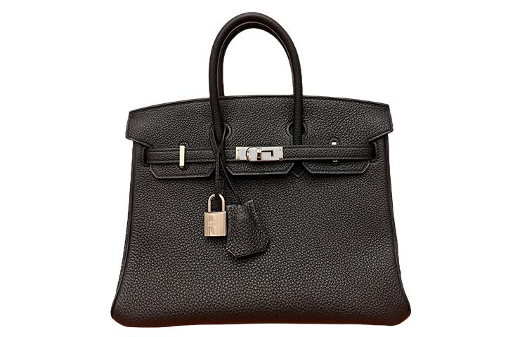 Hermes Hermes Birkin Togo Calfskin Birkin Bag Handbags 25 Women's Noir Black