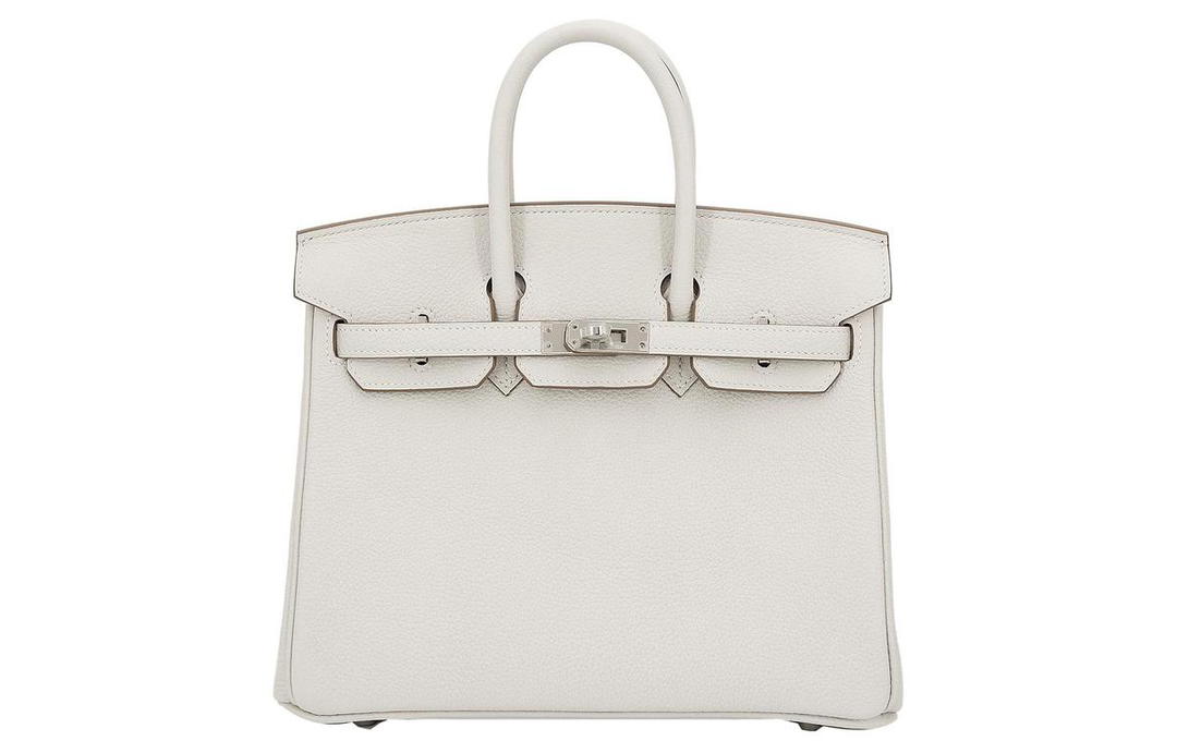 Hermes Hermes Birkin Togo Calfskin Birkin Bag Handbag Unisex M4 Gris Pale Cream Gray
