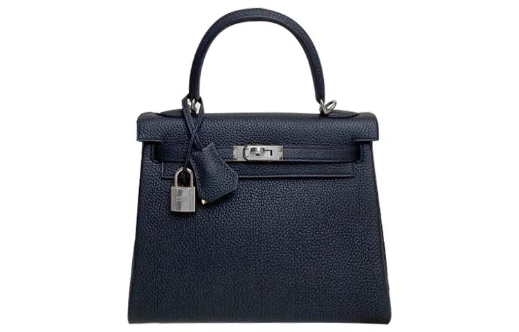 Hermes Hermes Kelly Togo Calfskin Kelly Bag Handbags Women's Noir Black