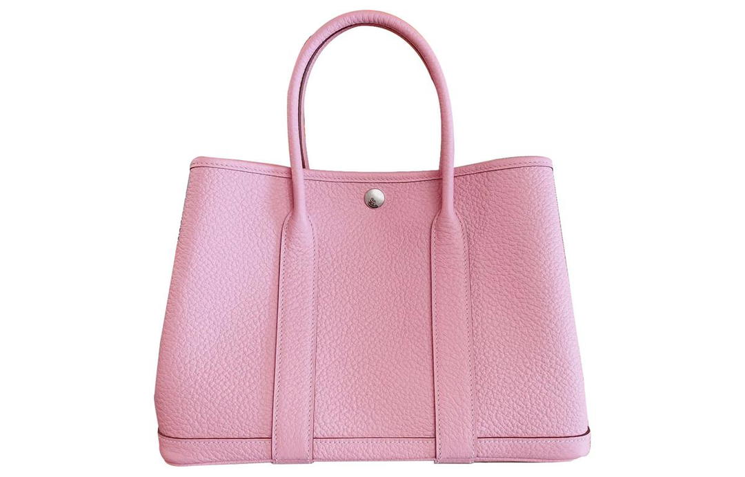 Hermes Hermes Garden Negonda Calfskin Handbag 30 Women's 5P Pink Cherry Blossom Pink