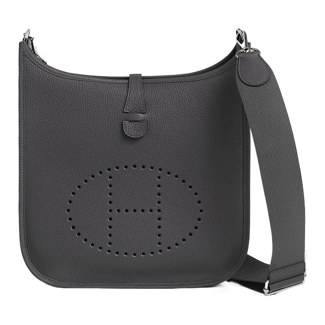 Hermes Hermes Evelyne Clemence Bullock Leather Crossbody Bag Shoulder Bag Women's 85 Ardoise Slate Gray