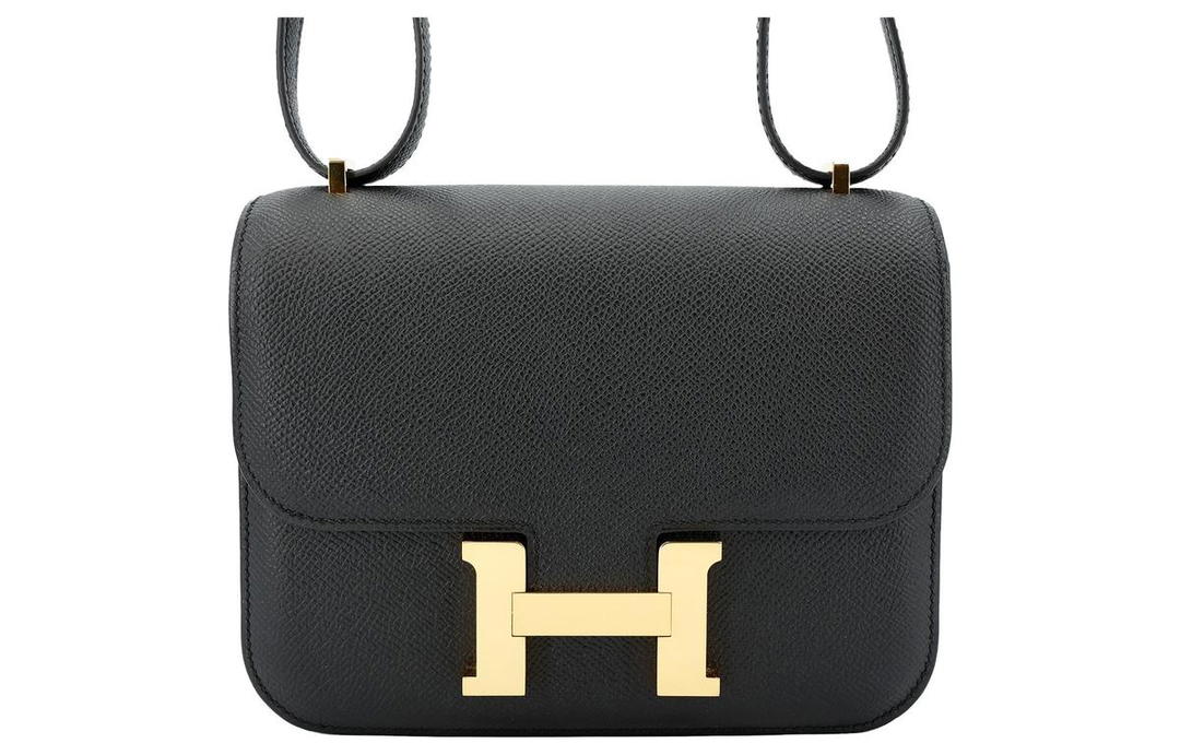 Hermes Hermes Constance Epsom Leather Shoulder Bag Crossbody Bag Mini Women's Noir Black