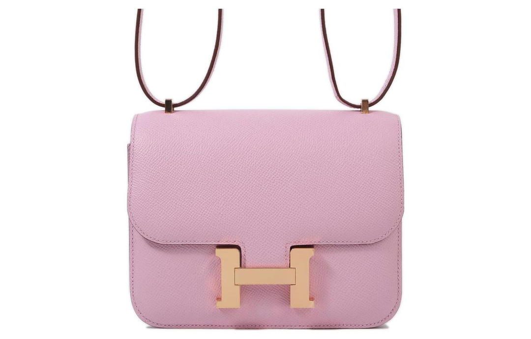 Hermes Hermes Constance Epsom Leather KangKang Shoulder Crossbody Bag Mini Women's X9 Mauve Sylvestre Marigold Purple
