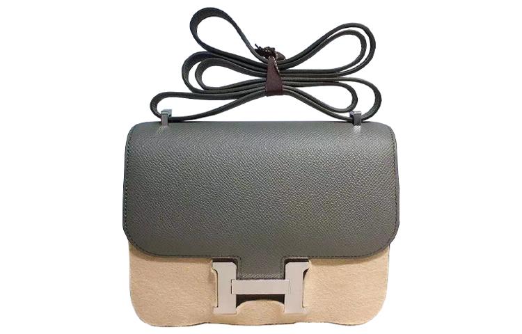 Hermes Hermes Constance Epsom Leather Shoulder Bag Crossbody Bag Mini Women's Almond Green