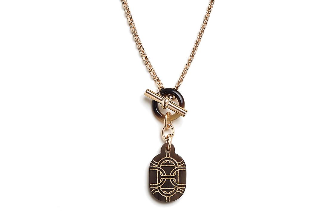 Hermes Hermes Gold-Plated Necklaces Women's